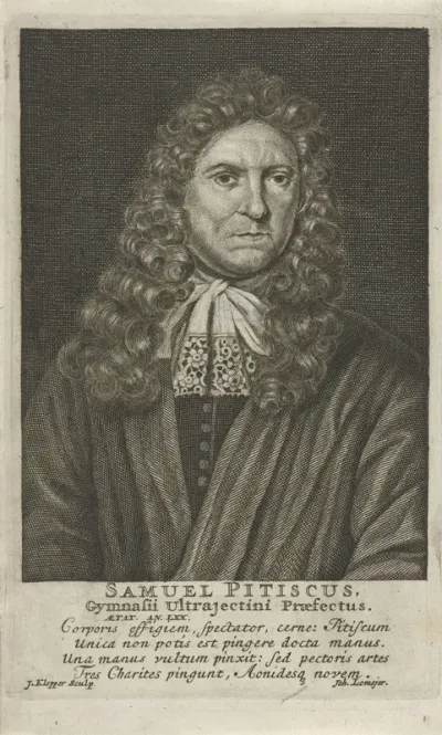 Portret van Samuel Pitiscus op 70-jarige leeftijd