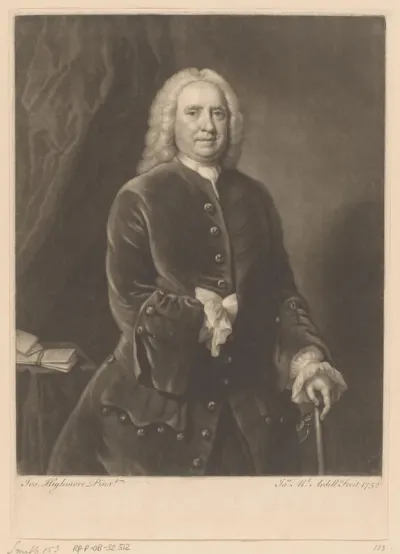 Portret van Samuel Richardson of Zachary Hamlyn