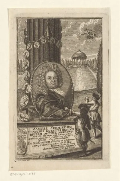 Portret van Samuel Schmid