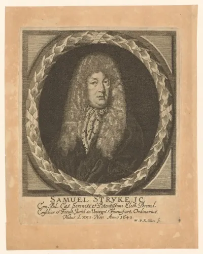 Portret van Samuel Stryk