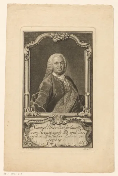 Portret van Samuel Theodor Quellmaltz