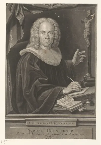 Portret van Samuel Urlsperger