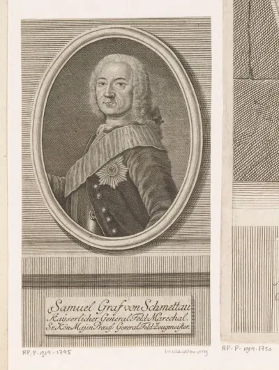 Portret van Samuel von Schmettau