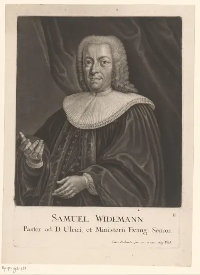 Portret van Samuel Widemann