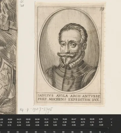 Portret van Sancho d'Avila