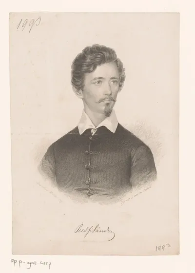 Portret van Sándor Petőfi