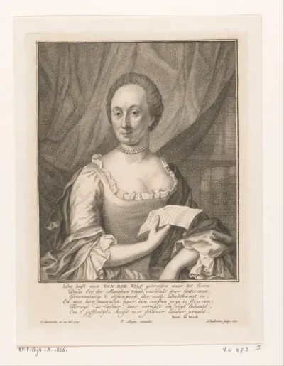 Portret van Sara Maria van der Wilp