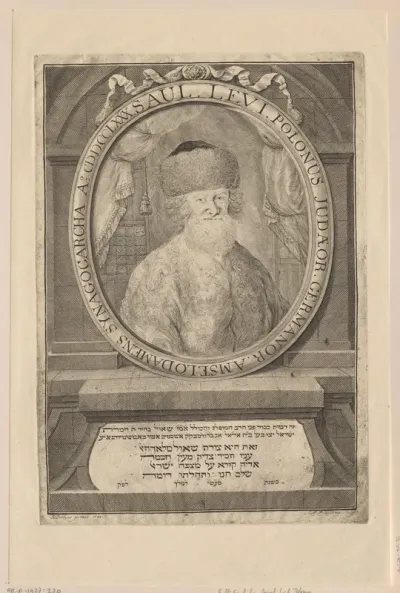 Portret van Saul ben Arjé Leib Löwenstamm