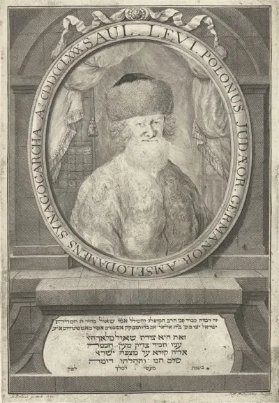 Portret van Saul Ben Arjeh Leib Polonus