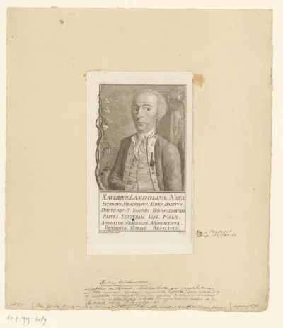 Portret van Saverio Landolina