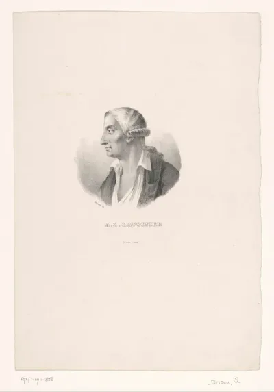 Portret van scheikundige Antoine Lavoisier