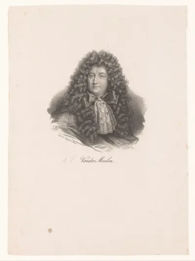 Portret van schilder Adam Frans van der Meulen