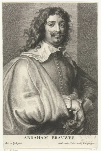 Portret van schilder Adriaen Brouwer