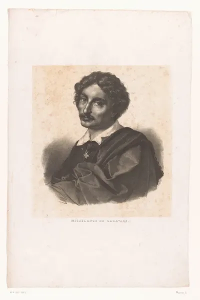 Portret van schilder Caravaggio