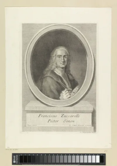 Portret van schilder Francesco Zuccarelli