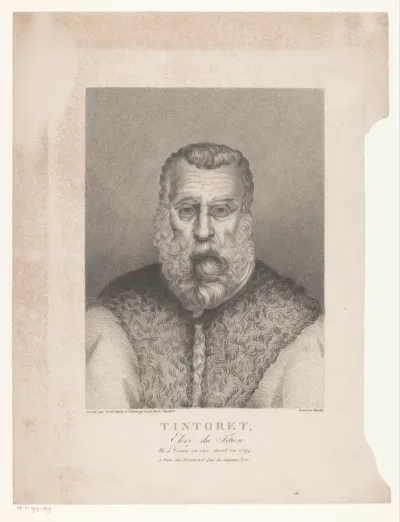 Portret van schilder Jacopo Tintoretto