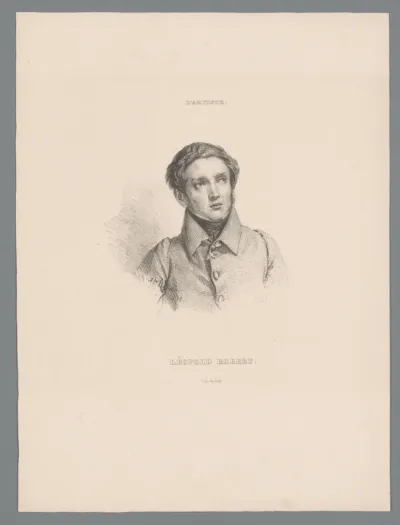 Portret van schilder Léopold Robert