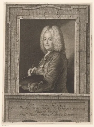 Portret van schilder Louis de Silvestre