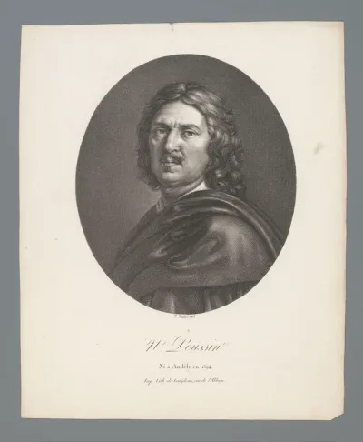 Portret van schilder Nicolas Poussin