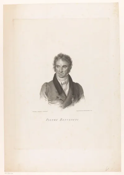 Portret van schilder Pietro Benvenuti