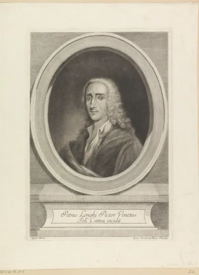 Portret van schilder Pietro Longhi