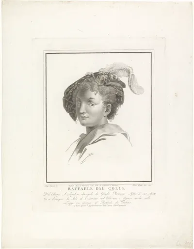 Portret van schilder Raffaello dal Colle