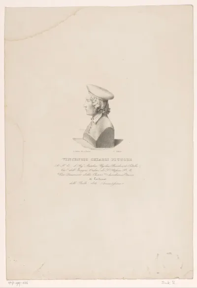 Portret van schilder Vincenzio Chialli