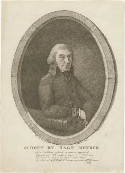 Portret van schout-bij-nacht Meurer