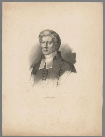 Portret van Schrader