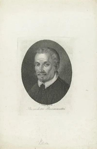 Portret van schrijver Benedetto Buommatei