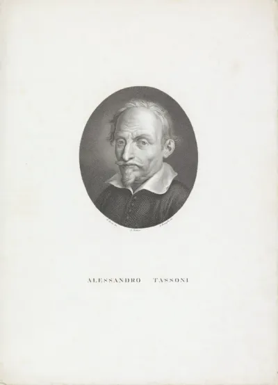 Portret van schrijver en dichter Alessandro Tassoni