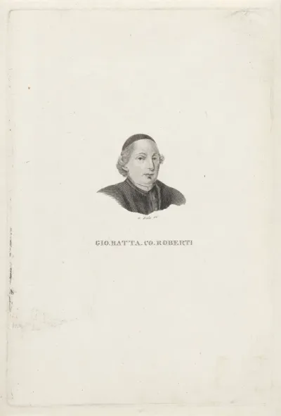 Portret van schrijver en dichter Giambattista Roberti