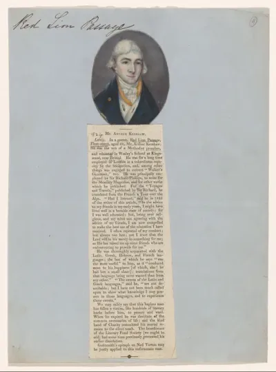 Portret van schrijver en vertaler Arthur Kershaw