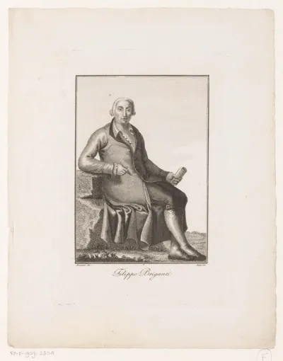 Portret van schrijver Filippo Briganti