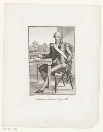 Portret van schrijver Francesco Albergati Capacelli
