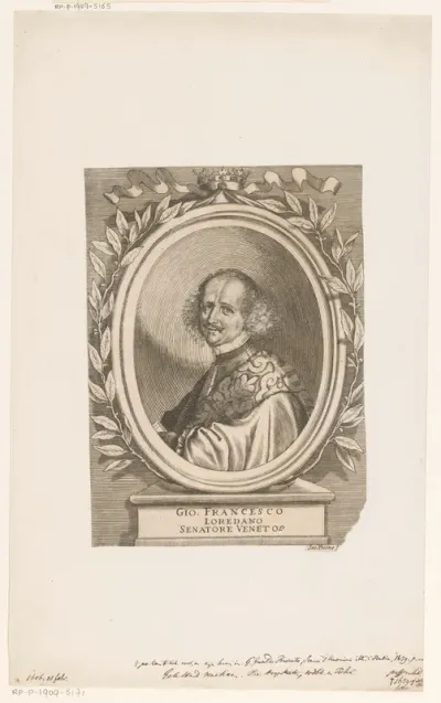 Portret van schrijver Giovan Francesco Loredan