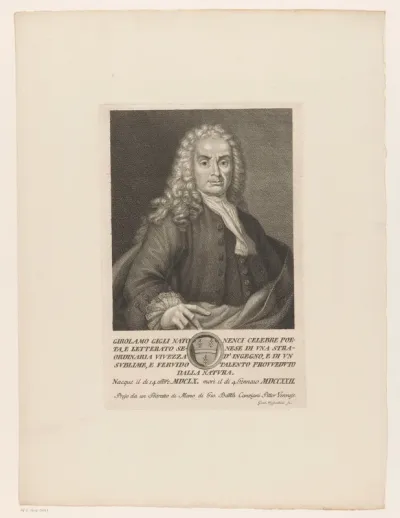 Portret van schrijver Girolamo Gigli