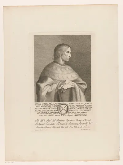 Portret van schrijver Lapo da Castiglionchio