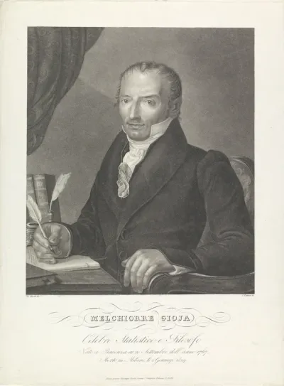 Portret van schrijver Melchiorre Gioia
