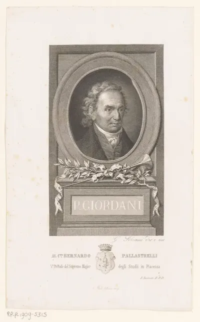 Portret van schrijver Pietro Giordani