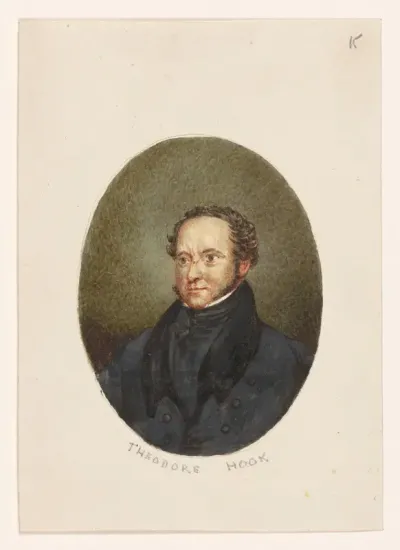 Portret van schrijver Theodore Edward Hook