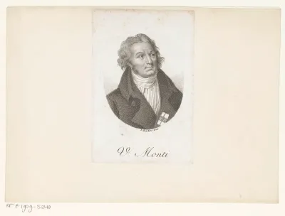 Portret van schrijver Vincenzo Monti