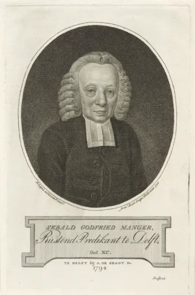 Portret van Sebald Godfried Manger