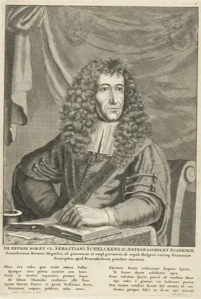Portret van Sebastiaan Schelckens, rector te Franeker
