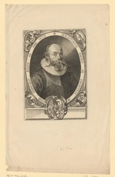 Portret van Sebastian Eber von Eberstein op 49-jarige leeftijd