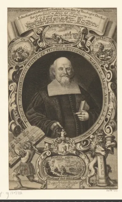 Portret van Sebastian Gottfried Starck