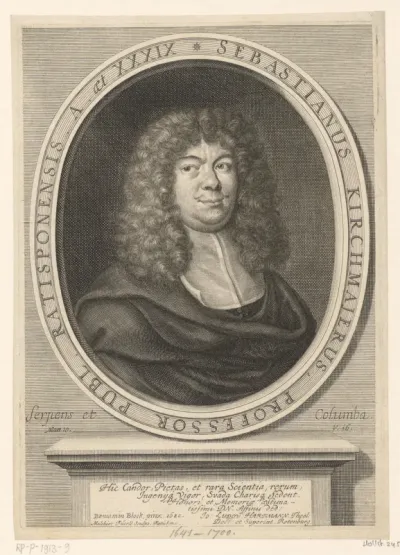 Portret van Sebastian Kirchmaier op 39-jarige leeftijd