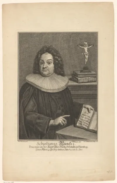Portret van Sebastian Munker op 41-jarige leeftijd