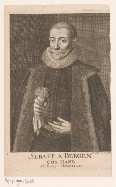 Portret van Sebastian von Bergen op 44-jarige leeftijd