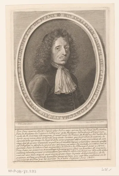 Portret van Sébastien-Joseph du Cambout